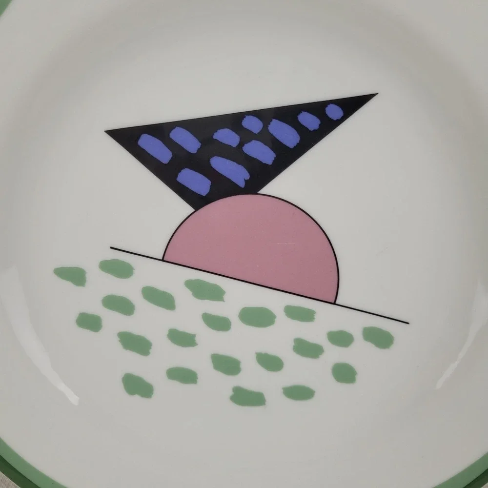 Royal Doulton Everyday Equinox Dinner Plate Memphis Style Geometric 1994 TC 1197